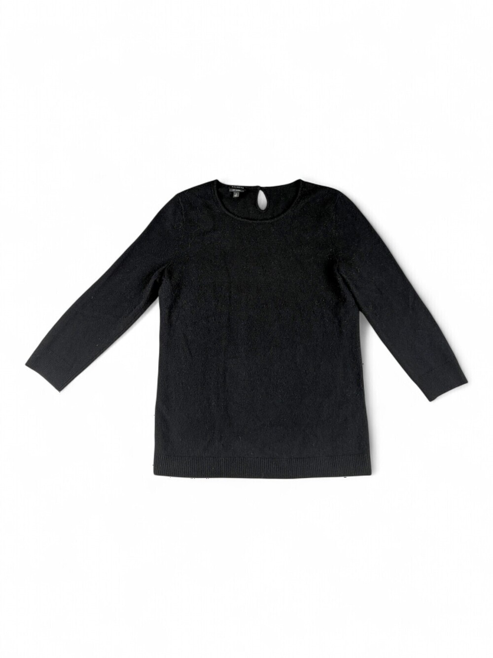 Talbots 100% Cashmere Crewneck Sweater Black S
